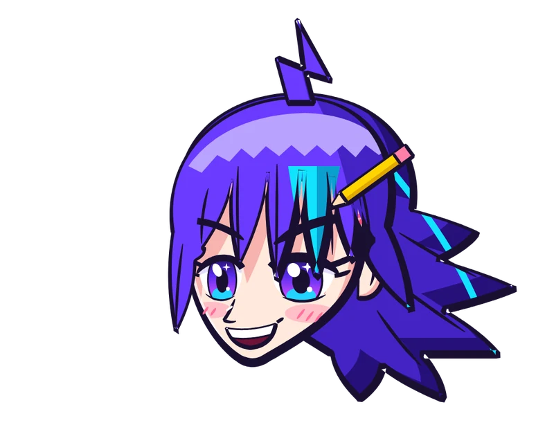Personaggio manga pronto per una nuova avventura